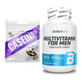 Basis-Set: Swedish Supplements Casein + BioTech Multivitamin for Men – alle enthaltenen Artikel
