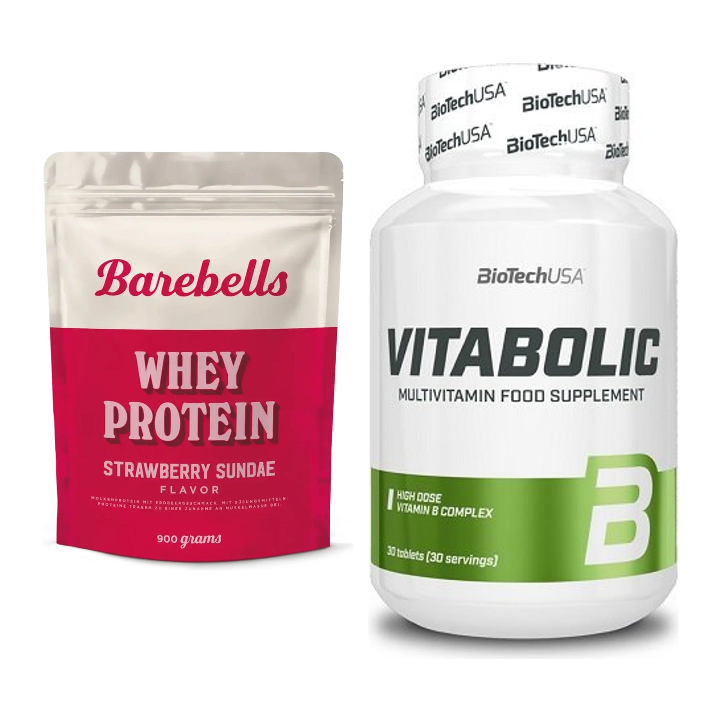 Basis-Set: Barebells Whey Protein + BioTech Vitabolic 30 Tabl. – alle enthaltenen Artikel