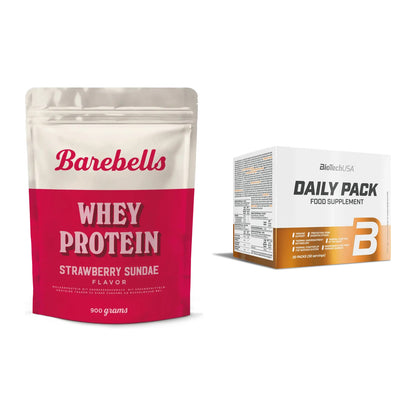 Basis-Set: Barebells Whey Protein + BioTech Daily Packs 30 Packs – alle enthaltenen Artikel