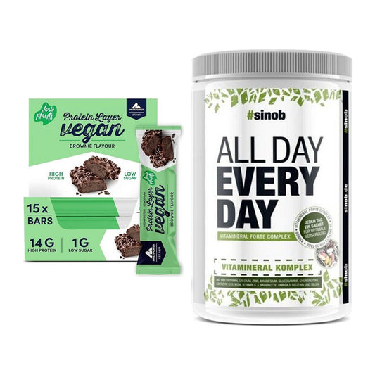 Basis-Set: Multipower Vegan Protein + Sinob All Day Every Day 30 – alle enthaltenen Artikel