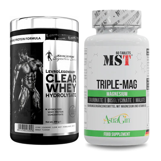 Basis-Set: Kevin Levrone Clear Whey + MST Tripple Mag – alle enthaltenen Artikel