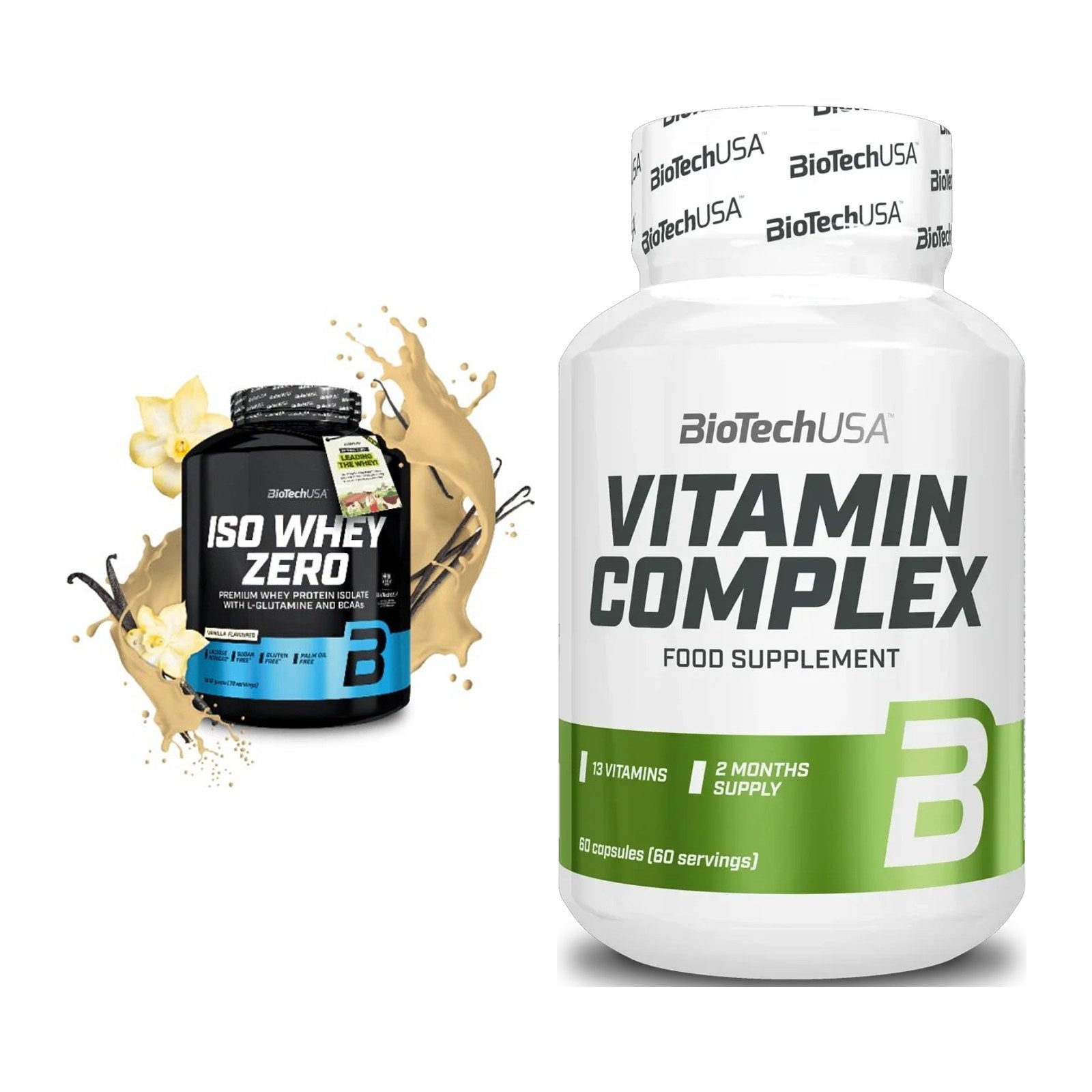 Basis-Set: BioTech Iso Whey Zero + BioTech Vitamin Complex – alle enthaltenen Artikel