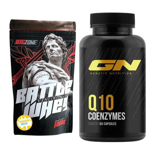 Basis-Set: Big Zone Battle Whey + GN Q10 Health Line – alle enthaltenen Artikel