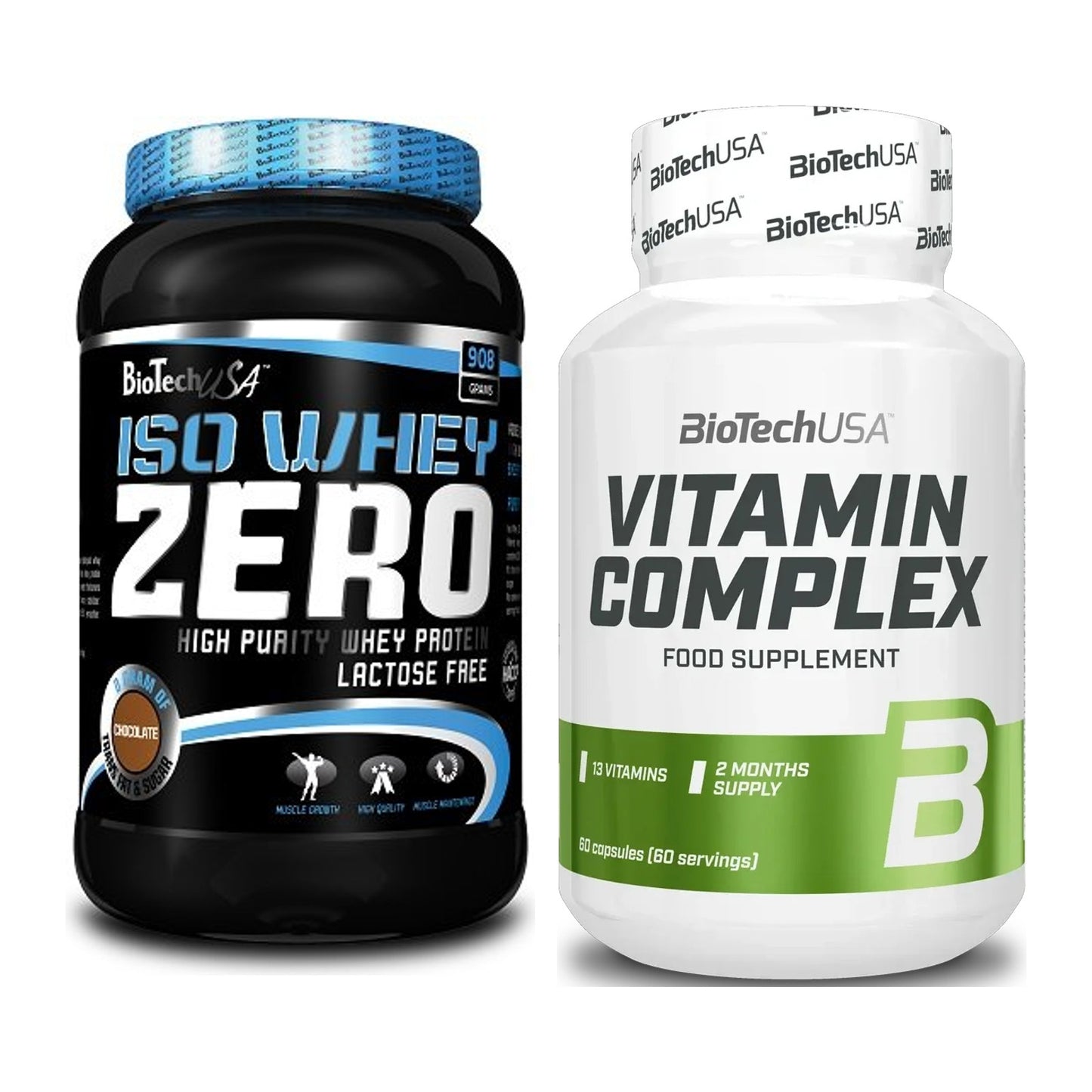 Basis-Set: BioTech Iso Whey Zero + BioTech Vitamin Complex – alle enthaltenen Artikel
