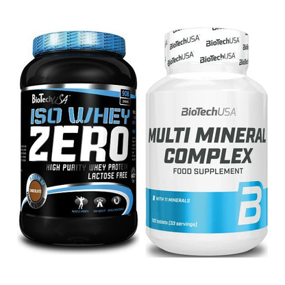 Basis-Set: BioTech Iso Whey Zero + BioTech Multi Mineral Complex 100 – alle enthaltenen Artikel