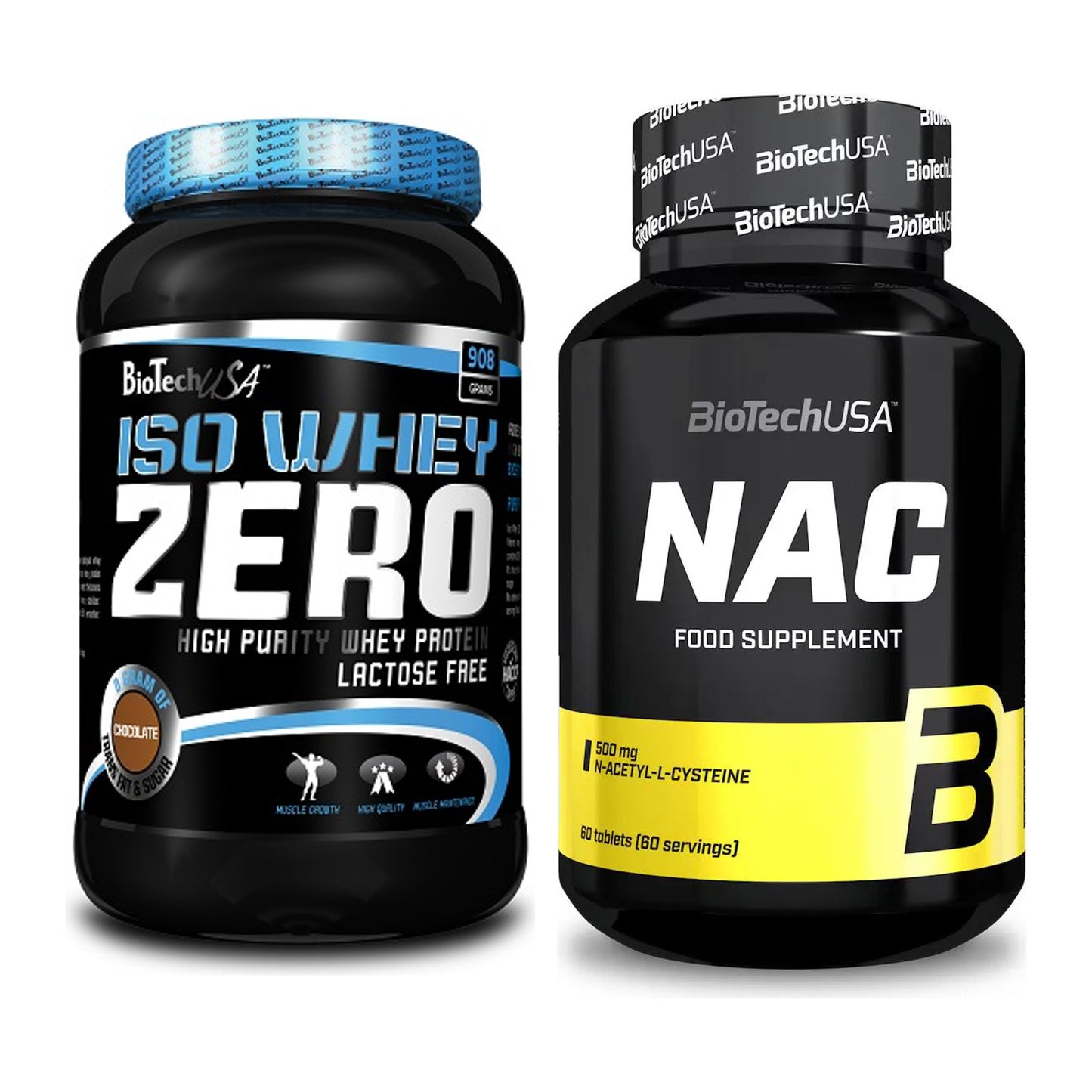 Basis-Set: BioTech Iso Whey Zero + BioTech NAC – alle enthaltenen Artikel