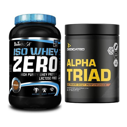 Basis-Set: BioTech Iso Whey Zero + Dedicated Alpha Triad 180 Tabl. – alle enthaltenen Artikel