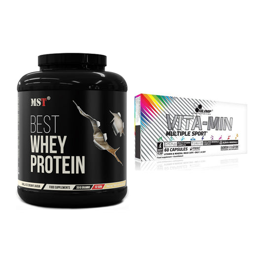 Basis-Set: MST Best Whey Protein + Olimp Vita-Min Multiple Sport – alle enthaltenen Artikel
