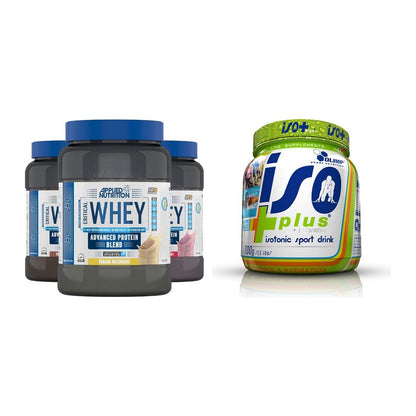 Basis-Set: Applied Nutrition Critical Whey + Olimp Iso Plus – alle enthaltenen Artikel