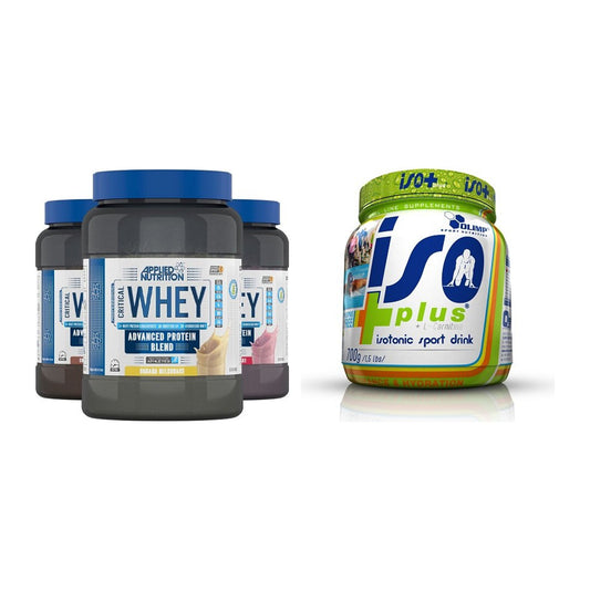 Basis-Set: Applied Nutrition Critical Whey + Olimp Iso Plus – alle enthaltenen Artikel