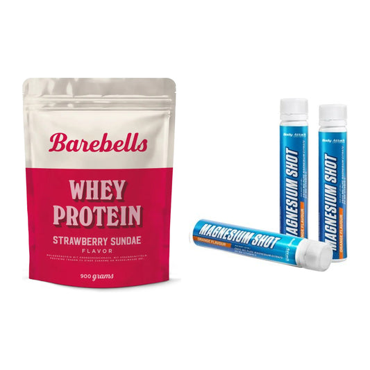 Basis-Set: Barebells Whey Protein + Body Attack Magnesium Shots – alle enthaltenen Artikel