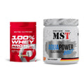 Basis-Set: Scitec 100% Whey Protein + MST Aqua Power Electrolyte Boost – alle enthaltenen Artikel