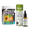 Basis-Set: ProFuel V-Protein Vegan 8K + Sinob Vitamin D3 + K2 – alle enthaltenen Artikel