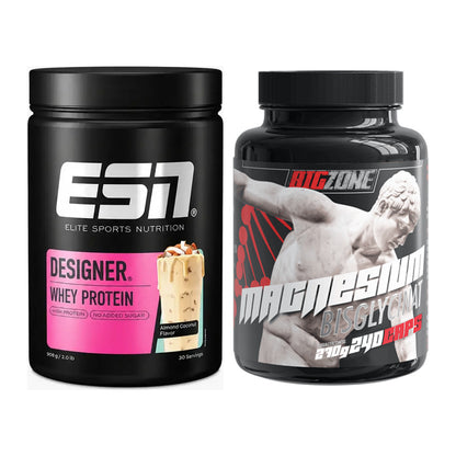 Basis-Set: ESN Designer Whey + Big Zone Magnesium Bisglycinat – alle enthaltenen Artikel
