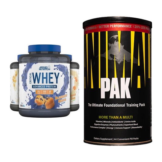 Basis-Set: Applied Nutrition Critical + Universal Animal Pak 44 – alle enthaltenen Artikel