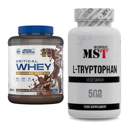 Basis-Set: Applied Nutrition Critical Whey + MST Tryptophan 500mg – alle enthaltenen Artikel