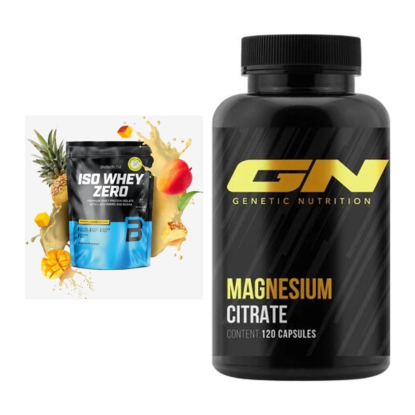 Basis-Set: BioTech Iso Whey Zero + GN Magnesium Citrate – alle enthaltenen Artikel