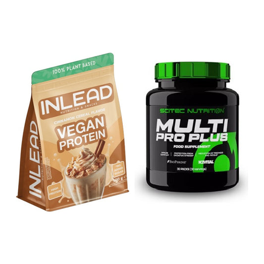 Basis-Set: INLEAD Vegan Protein + Scitec Multi Pro Plus 30 Packs – alle enthaltenen Artikel