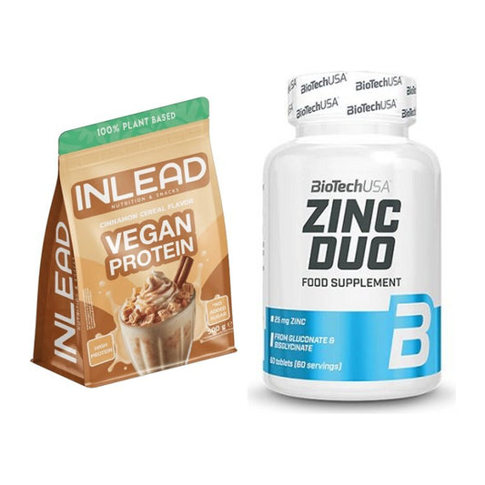 Basis-Set: INLEAD Vegan Protein + BioTech Zinc Duo – alle enthaltenen Artikel