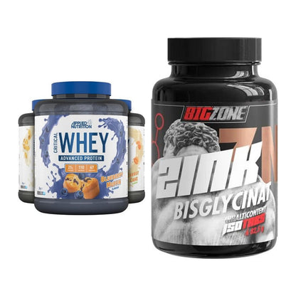 Basis-Set: Applied Nutrition Critical Whey + Big Zone Zink Bisglycinat – alle enthaltenen Artikel