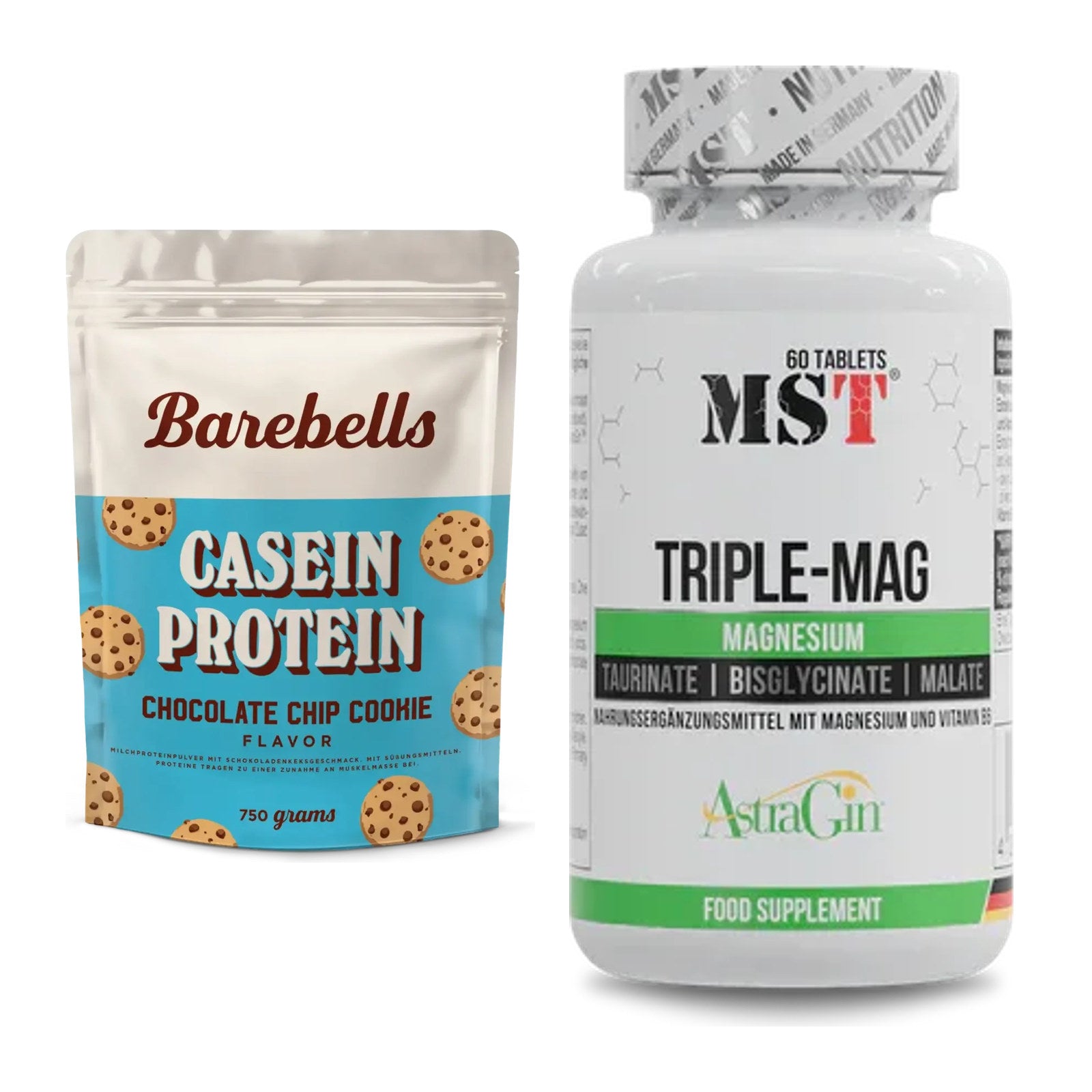 Basis-Set: Barebells Casein Protein + MST Tripple Mag – alle enthaltenen Artikel