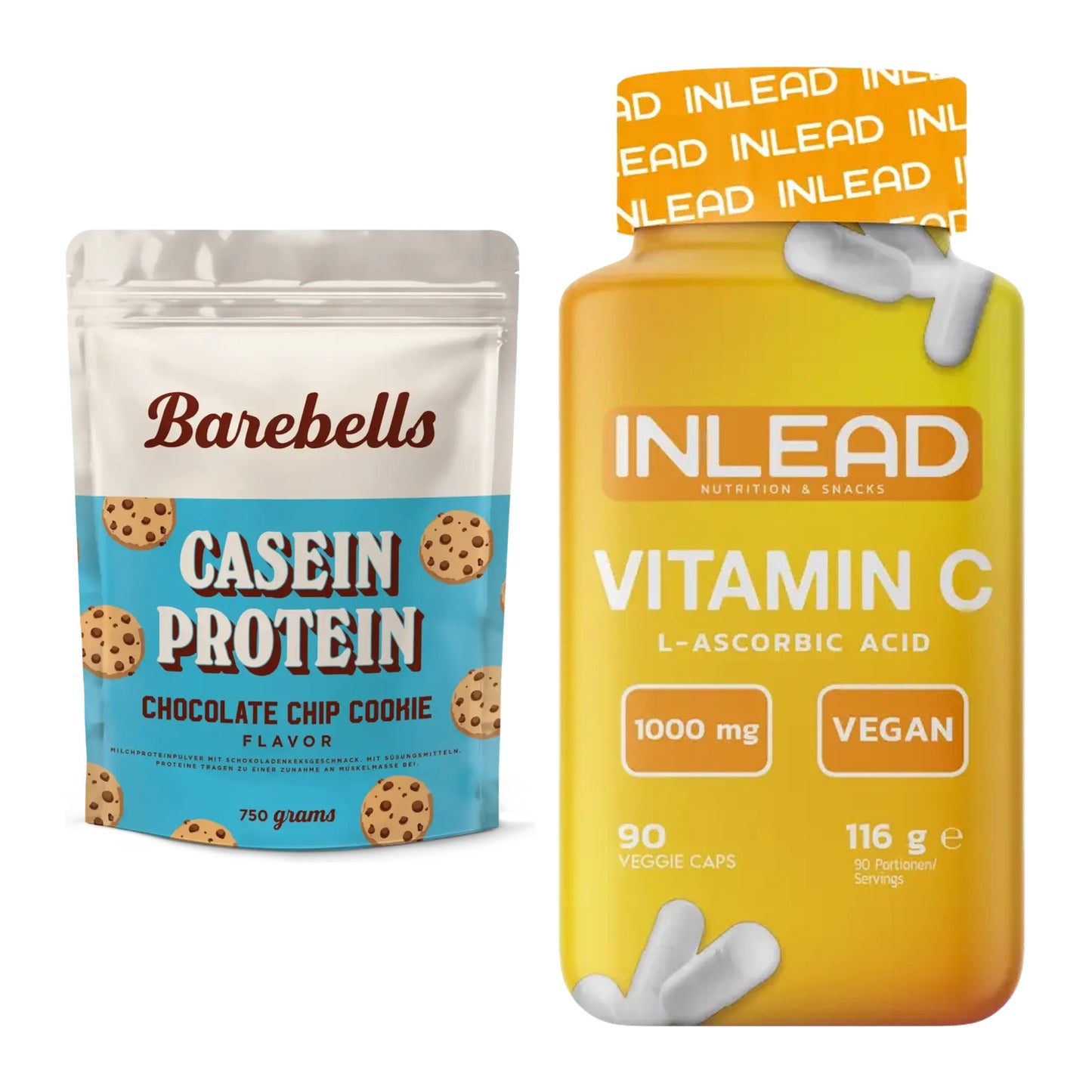 Basis-Set: Barebells Casein Protein + INLEAD Vitamin C – alle enthaltenen Artikel