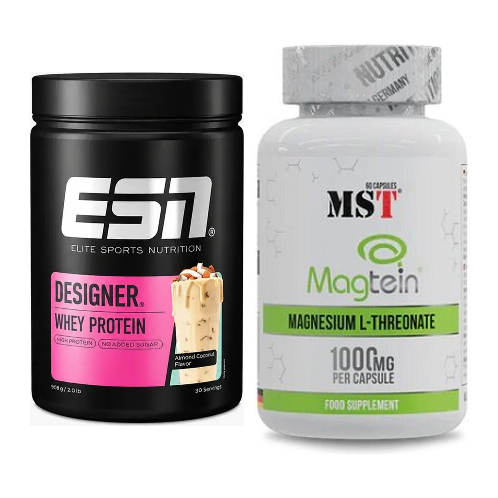Basis-Set: ESN Designer Whey + MST Magnesium L-Threonate Magtein – alle enthaltenen Artikel