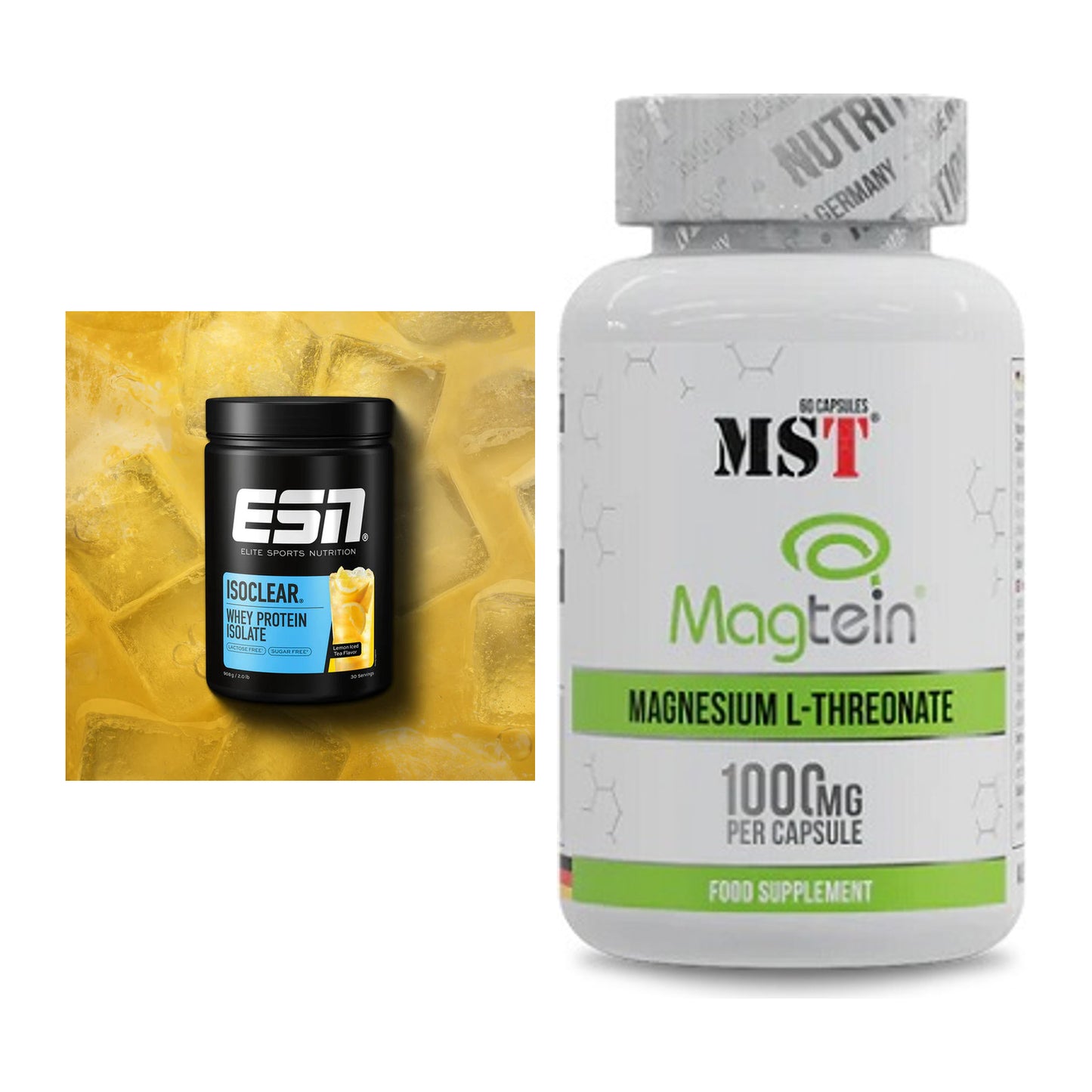 Basis-Set: ESN ISOCLEAR Whey Isolate + MST Magnesium L-Threonate – alle enthaltenen Artikel