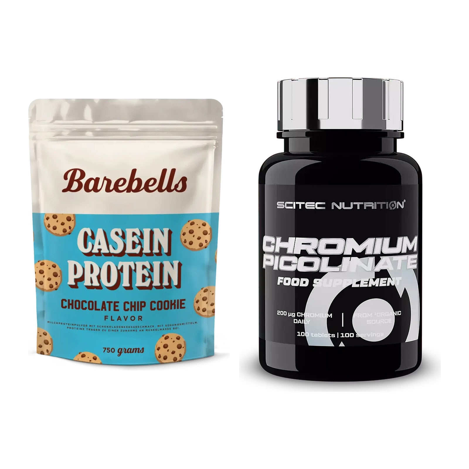 Basis-Set: Barebells Casein Protein + Scitec Chromium Picolinate – alle enthaltenen Artikel