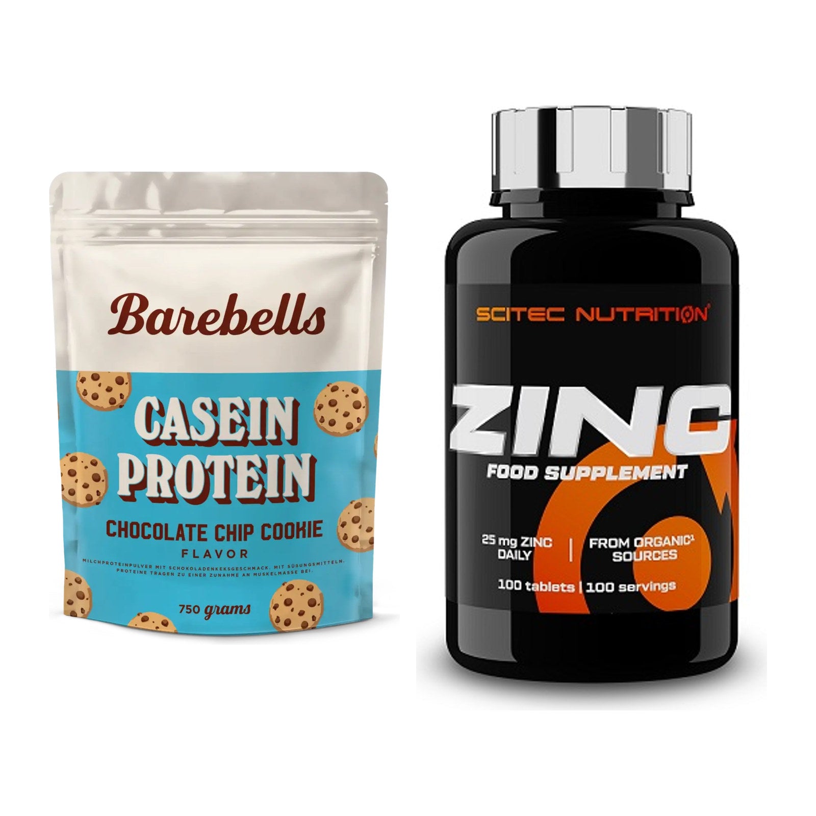Basis-Set: Barebells Casein Protein + Scitec Zinc – alle enthaltenen Artikel