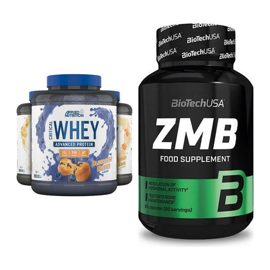 Basis-Set: Applied Nutrition Critical Whey + BioTech ZMB – alle enthaltenen Artikel