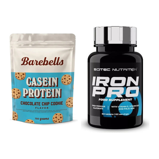 Basis-Set: Barebells Casein Protein + Scitec Iron Pro – alle enthaltenen Artikel