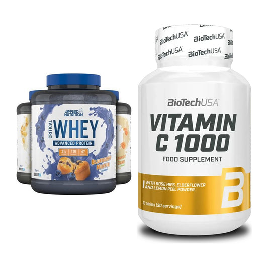 Basis-Set: Applied Nutrition Critical + BioTech Vitamin C 1000 30 – alle enthaltenen Artikel