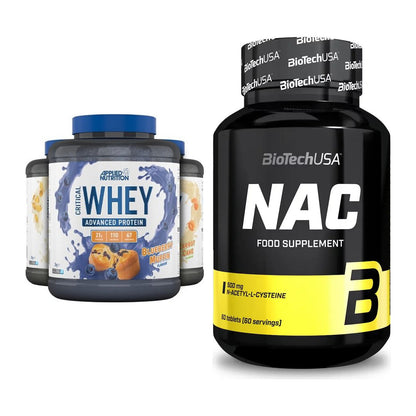 Basis-Set: Applied Nutrition Critical Whey + BioTech NAC – alle enthaltenen Artikel