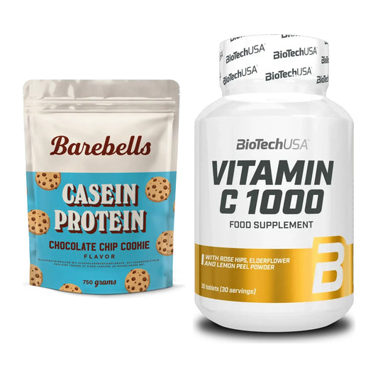 Basis-Set: Barebells Casein Protein + BioTech Vitamin C 1000 30 Tabl. – alle enthaltenen Artikel