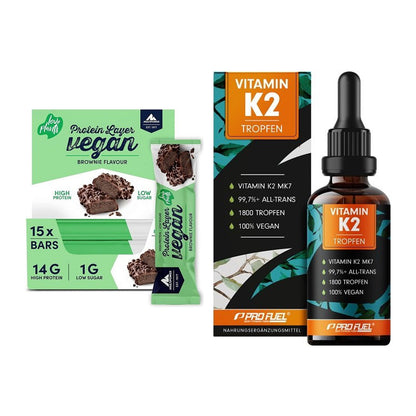 Basis-Set: Multipower Vegan Protein + ProFuel Vitamin K2 (1800 – alle enthaltenen Artikel