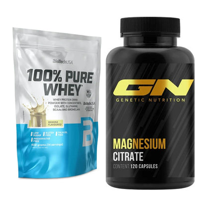 Basis-Set: BioTech 100% Pure Whey + GN Magnesium Citrate – alle enthaltenen Artikel