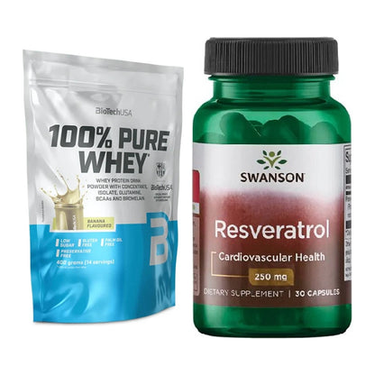 Basis-Set: BioTech 100% Pure Whey + Swanson Resveratrol – alle enthaltenen Artikel