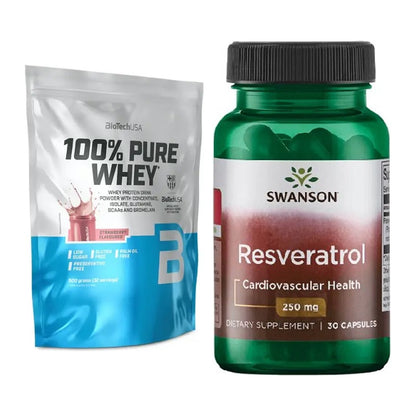 Basis-Set: BioTech 100% Pure Whey + Swanson Resveratrol – alle enthaltenen Artikel