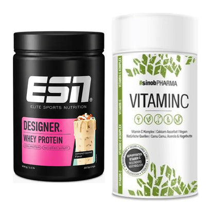 Basis-Set: ESN Designer Whey + Sinob Vitamin C – alle enthaltenen Artikel