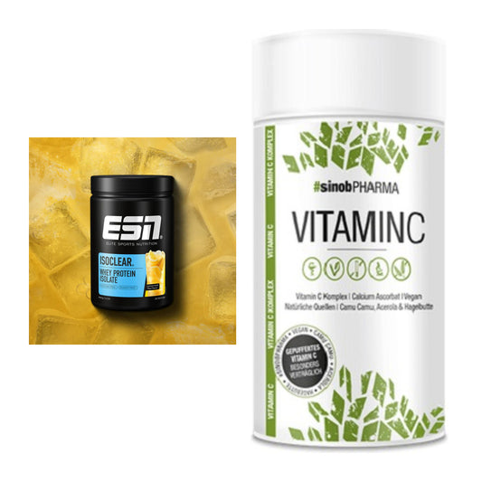 Basis-Set: ESN ISOCLEAR Whey Isolate + Sinob Vitamin C – alle enthaltenen Artikel