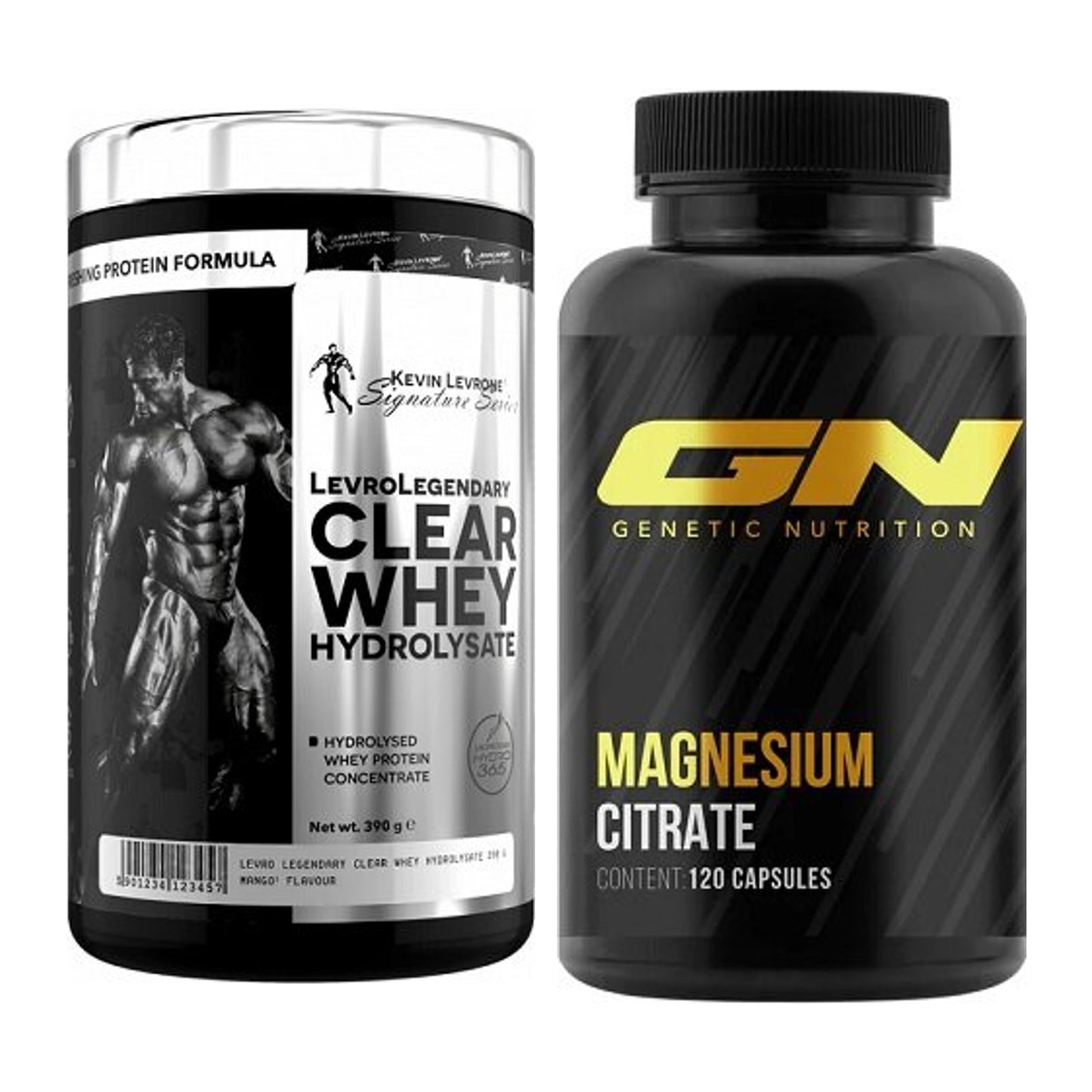 Basis-Set: Kevin Levrone Clear Whey + GN Magnesium Citrate – alle enthaltenen Artikel