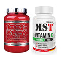 Basis-Set: Scitec 100% Whey + MST Vitamin C 1000 + Zinc – alle enthaltenen Artikel