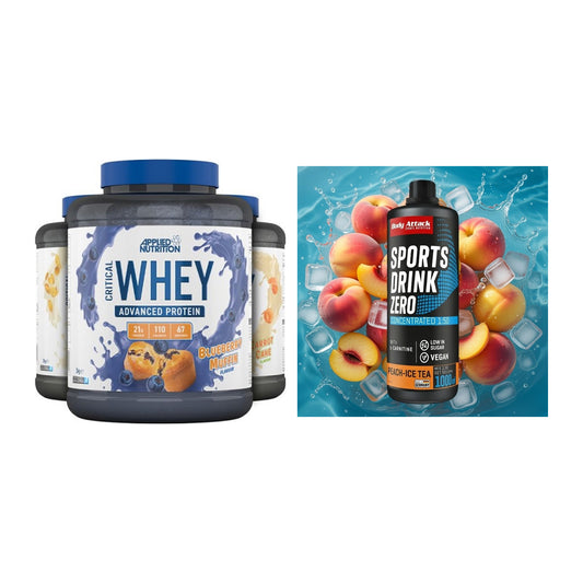 Basis-Set: Applied Nutrition Critical + Body Attack Sports Drink – alle enthaltenen Artikel
