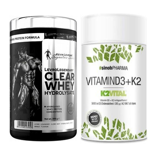 Basis-Set: Kevin Levrone Clear Whey + Sinob Vitamin D3 + K2 – alle enthaltenen Artikel