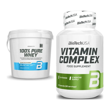 Basis-Set: BioTech 100% Pure Whey + BioTech Vitamin Complex – alle enthaltenen Artikel