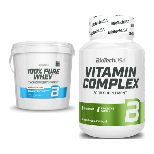 Basis-Set: BioTech 100% Pure Whey + BioTech Vitamin Complex – alle enthaltenen Artikel
