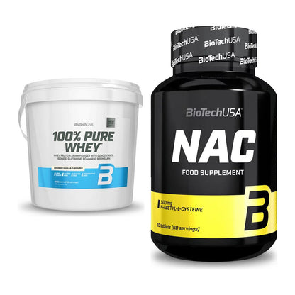Basis-Set: BioTech 100% Pure Whey + BioTech NAC – alle enthaltenen Artikel