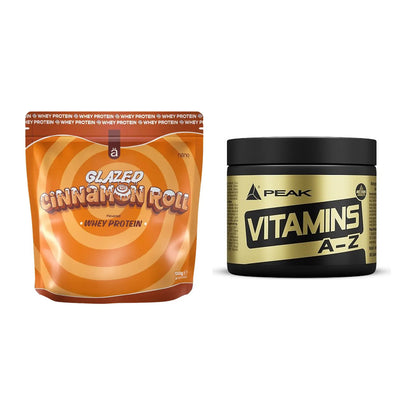 Basis-Set: Nanosupps Whey Protein + Peak Vitamin A-Z 180 Tabl. – alle enthaltenen Artikel