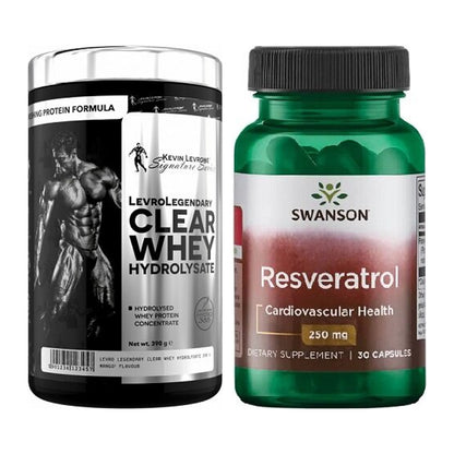 Basis-Set: Kevin Levrone Clear Whey + Swanson Resveratrol – alle enthaltenen Artikel